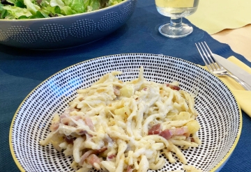Apple & Pancetta Pasta Bake